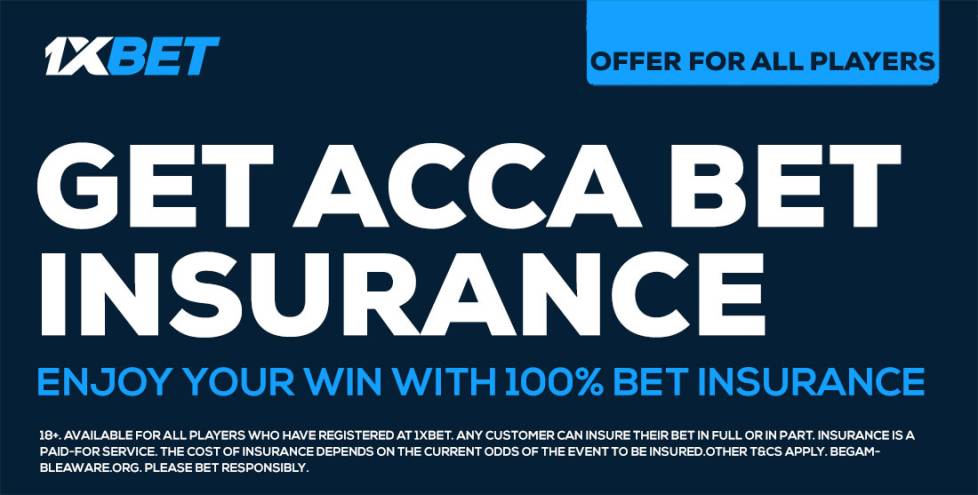 1XBet Bet Insurance Offer